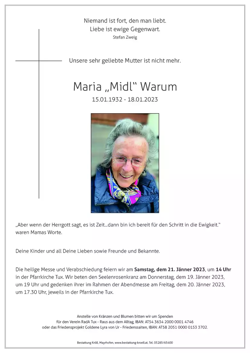 Parte von Maria Warum